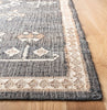 Safavieh Kilim KLM762Z Black / Ivory Area Rug Detail