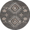 Safavieh Kilim KLM762Z Black / Ivory Area Rug Round