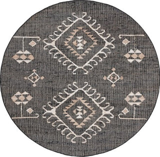 Safavieh Kilim KLM762Z Black / Ivory Area Rug Round