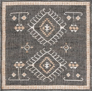 Safavieh Kilim KLM762Z Black / Ivory Area Rug Square