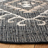 Safavieh Kilim KLM762Z Black / Ivory Area Rug Detail