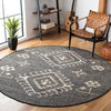 Safavieh Kilim KLM762Z Black / Ivory Area Rug Room Scene