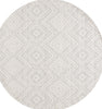 Safavieh Kilim KLM767F Light Grey / Ivory Area Rug Round