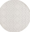 Safavieh Kilim KLM767F Light Grey / Ivory Area Rug Round