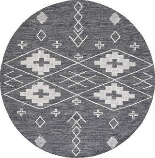 Safavieh Kilim KLM851H Charcoal / Ivory Area Rug Round