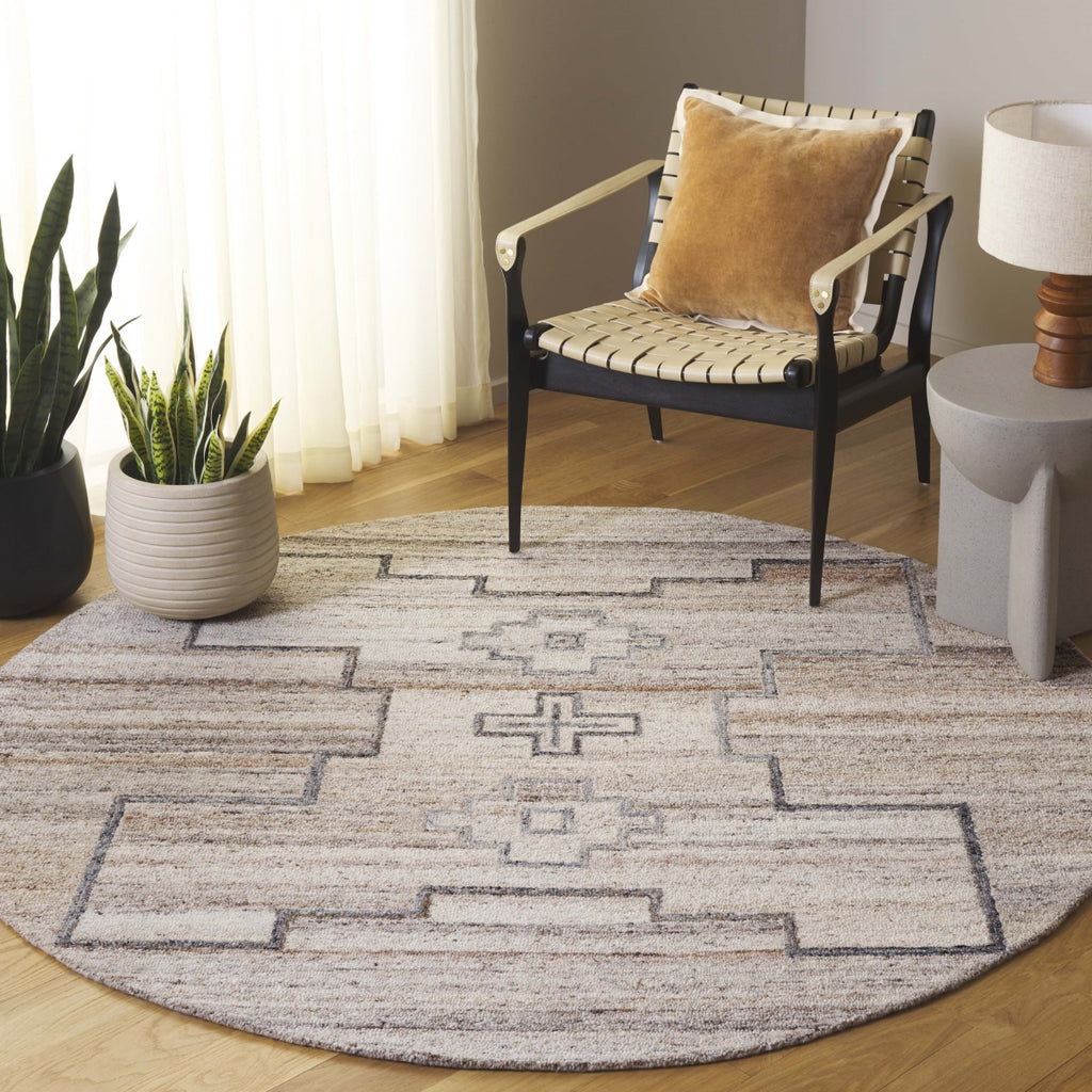 Safavieh Kenya KNY133T Brown / Beige Area Rug Room Scene Feature