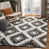 Safavieh Kenya KNY453Z Black / Ivory Area Rug Room Scene Feature