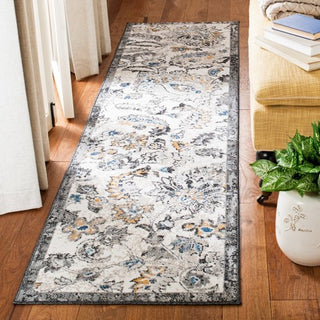 Safavieh Liberty LIB754 Dark Grey / Ivory Area Rug Room Scene Feature