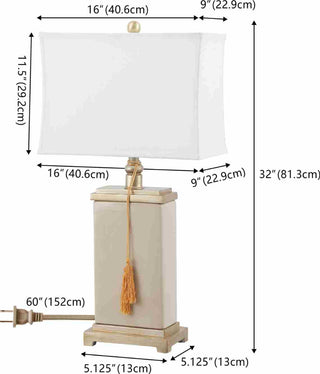 Safavieh Amiliana LIT4000A Creme Lamp main image