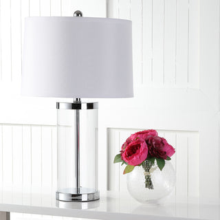 Safavieh Jeanie LIT4013A Clear / Chrome Lamp Room Scene Off Feature