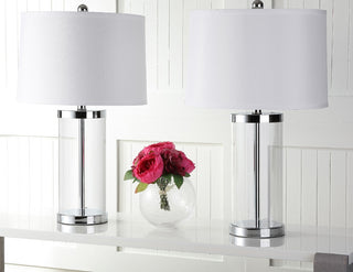 Safavieh Jeanie LIT4013A Clear / Chrome Lamp Room Scene Off Feature