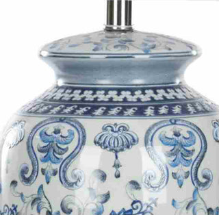 Safavieh Paige LIT4023A Blue / White Lamp Main On