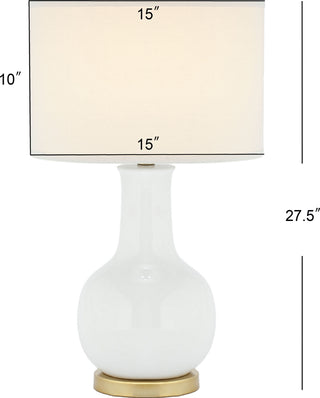 Safavieh Paris LIT4024A White Lamp main image