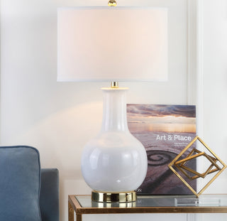 Safavieh Paris LIT4024A White Lamp Room Scene On Feature