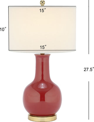 Safavieh Paris LIT4024C Red Lamp main image