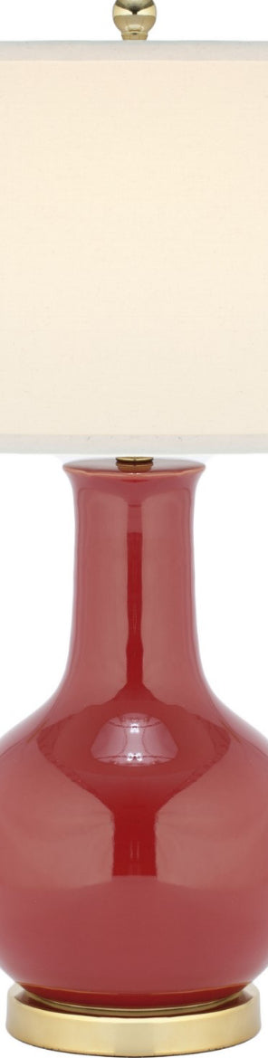 Safavieh Paris LIT4024C Red Lamp Main On