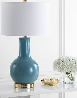 Safavieh Paris LIT4024F Light Blue Lamp Room Scene Off Feature