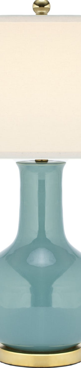 Safavieh Paris LIT4024F Light Blue Lamp Main On