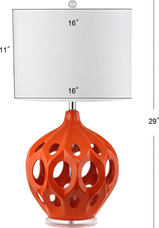 Safavieh Regina LIT4040E Orange Lamp main image