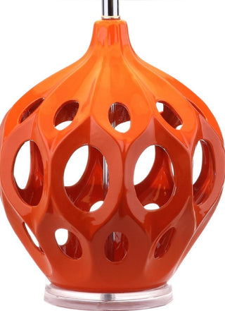 Safavieh Regina LIT4040E Orange Lamp Main On