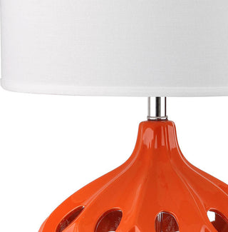 Safavieh Regina LIT4040E Orange Lamp Main On