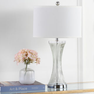 Safavieh Zelda LIT4051A Clear / White Lamp Room Scene Off Feature
