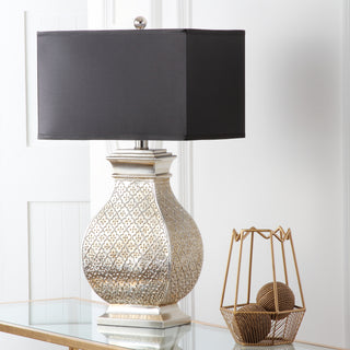 Safavieh Malaga LIT4064A Silver Champagn Lamp Room Scene Off Feature
