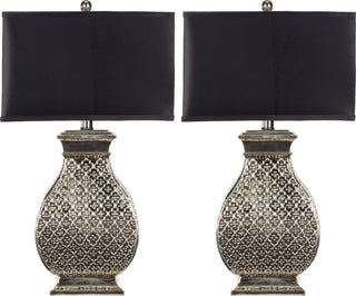 Safavieh Malaga LIT4064A Silver Champagn Lamp Main On
