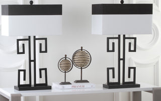 Safavieh Greek Key LIT4071A Black Lamp Main Off