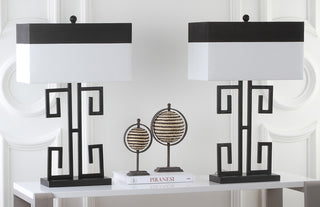 Safavieh Greek Key LIT4071A Black Lamp Main Off