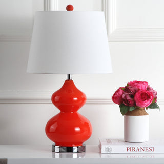 Safavieh Eva LIT4086D Orange Lamp Room Scene Off Feature