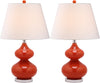 Safavieh Eva LIT4086D Orange Lamp Main On