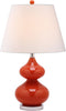 Safavieh Eva LIT4086D Orange Lamp Main On