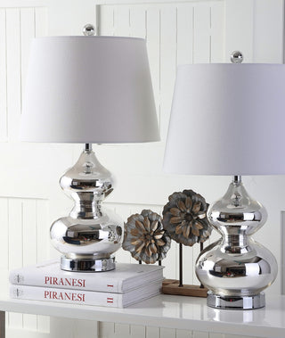 Safavieh Eva LIT4086M Silver Lamp Room Scene Off Feature
