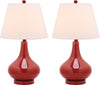 Safavieh Amy LIT4087E Red Lamp Main On