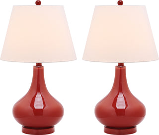 Safavieh Amy LIT4087E Red Lamp Main On