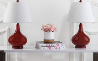 Safavieh Amy LIT4087E Red Lamp Room Scene Off Feature