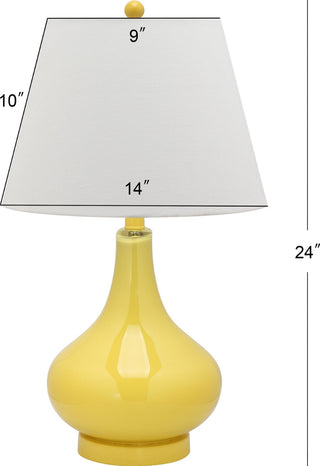 Safavieh Amy LIT4087H Yellow Lamp main image