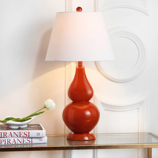 Safavieh Cybil LIT4088D Orange Lamp Room Scene On Feature