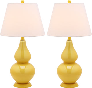 Safavieh Cybil LIT4088H Yellow Lamp Main On