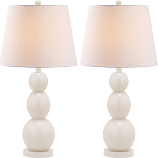 Safavieh Jayne LIT4089A White Lamp Main On