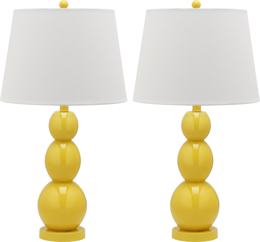Safavieh Jayne 3 Sphere LIT4089H Yellow Lamp main image