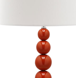 Safavieh Jenna Stacked Ball LIT4090D Orange Lamp Main On