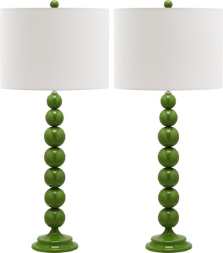 Safavieh Jenna Stacked Ball LIT4090G Green Lamp main image