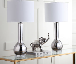Safavieh Mae LIT4091M Silver Lamp Room Scene Off Feature