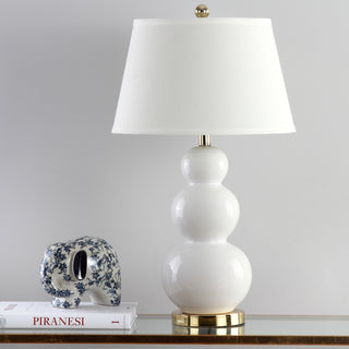Safavieh Pamela LIT4095A White Lamp Room Scene Off Feature