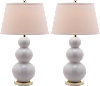 Safavieh Pamela LIT4095A White Lamp Main On