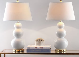 Safavieh Pamela LIT4095A White Lamp Room Scene On Feature