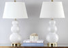 Safavieh Pamela LIT4095A White Lamp Room Scene Off Feature