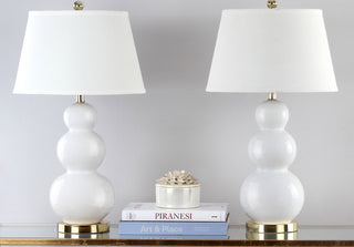 Safavieh Pamela LIT4095A White Lamp Room Scene Off Feature